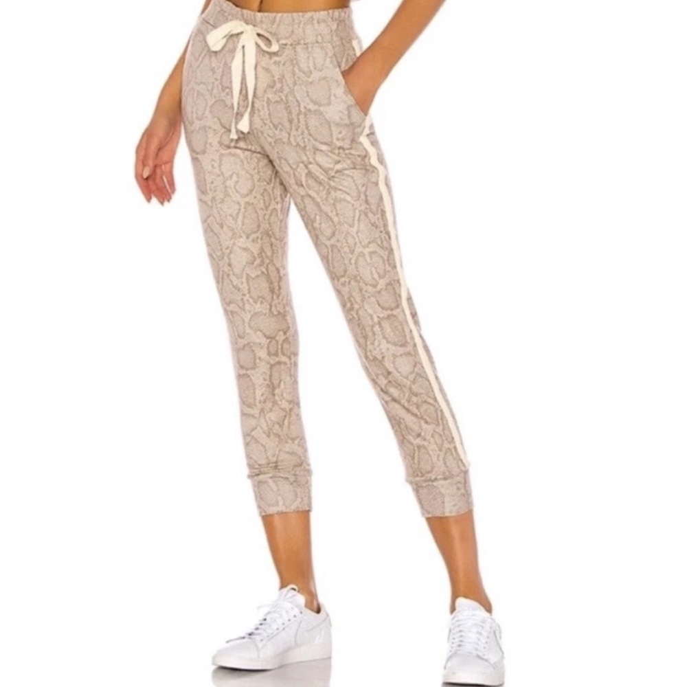 Sundry Anthropologie Snake Print Sweatsuit
